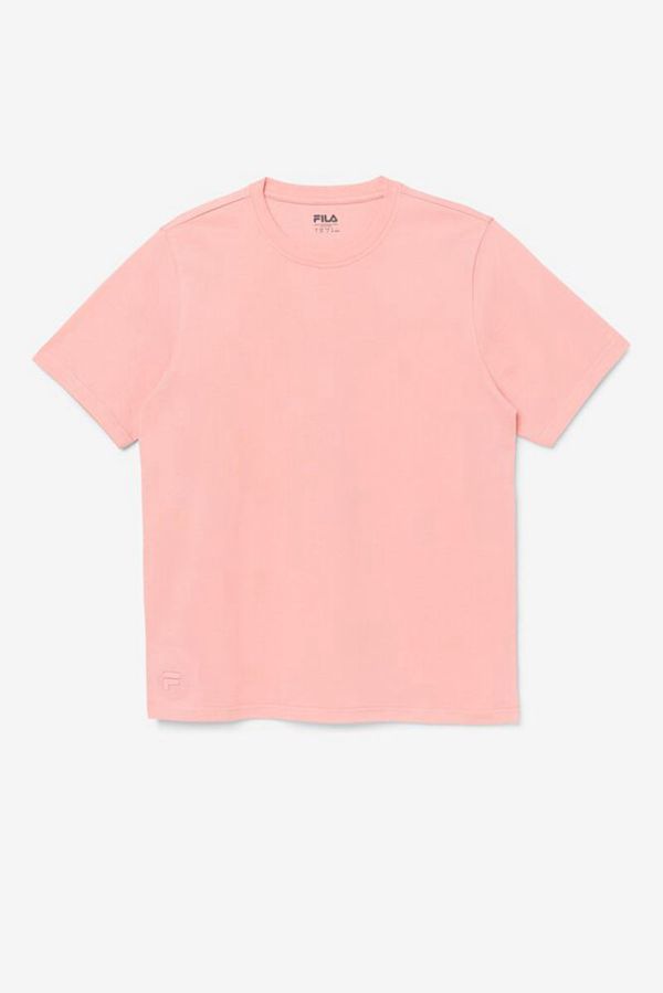 Fila Vinny Premium Jersey Sleeve Men's Tee - Salmon,NZ 370-63975